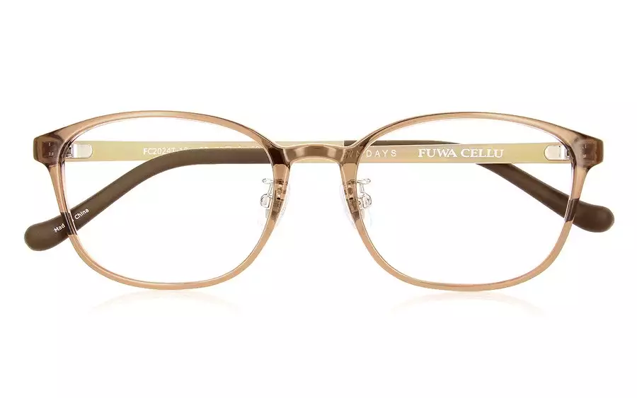 Eyeglasses FUWA CELLU FC2024T-1S  ライトブラウン