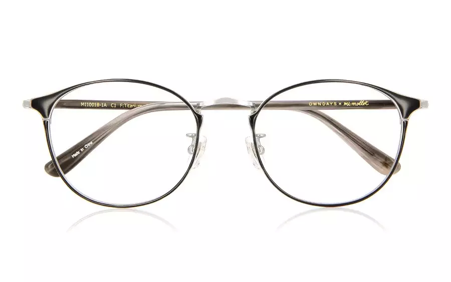 Eyeglasses mi-mollet × OWNDAYS MI1001B-1A  ブラック