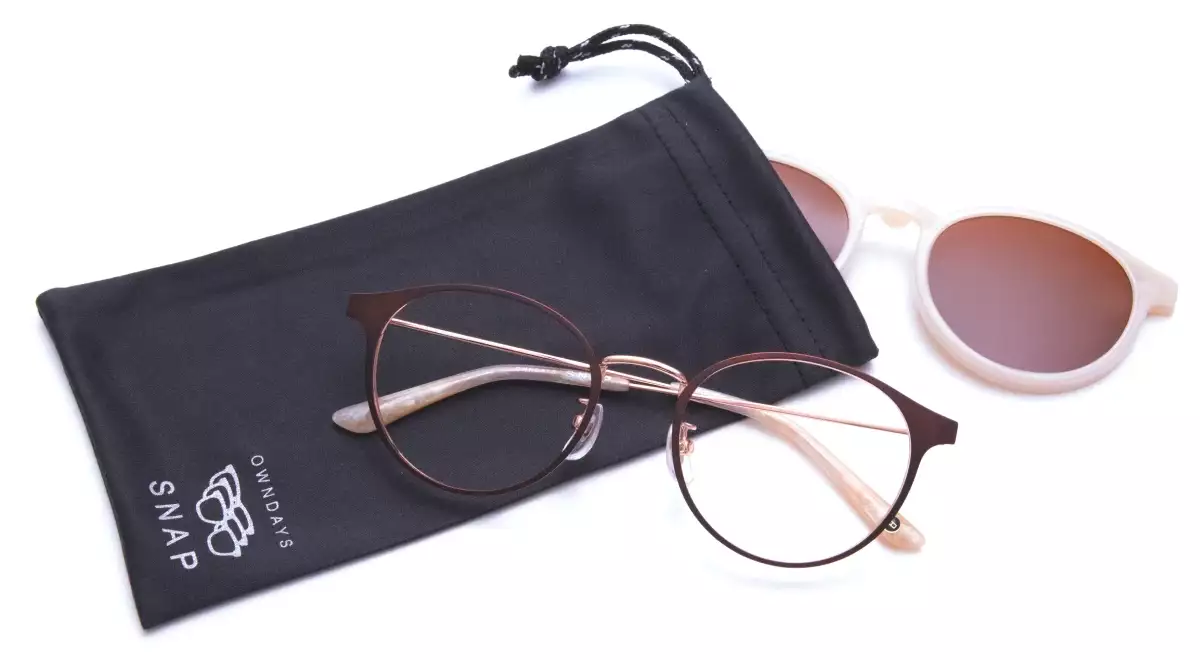 Eyeglasses OWNDAYS SNAP SNP1009N-1S  Brown