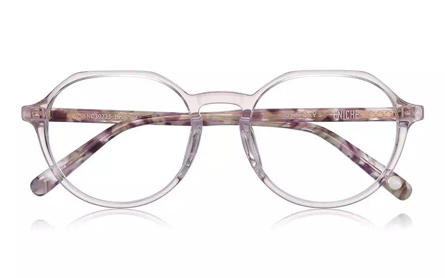 Eyeglasses +NICHE NC3022J-3S  ライトパープル
