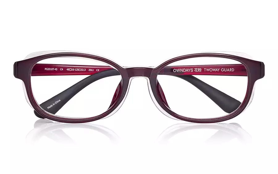 Eyeglasses OWNDAYS 花粉 2WAY GUARD PG2018T-4S  Clear Red