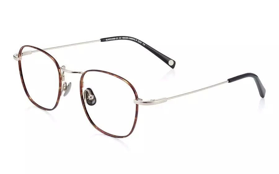 Eyeglasses Memory Metal EUMM105B-1S  Brown Demi