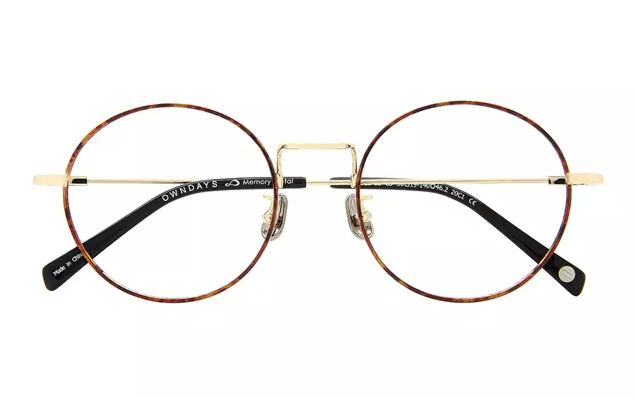 Eyeglasses Memory Metal MM1002B-0S  ブラウンデミ