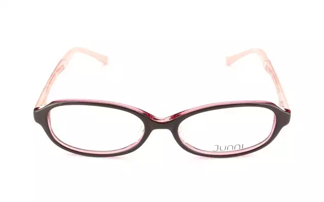 Eyeglasses Junni JU2012  ダークブラウンチェック