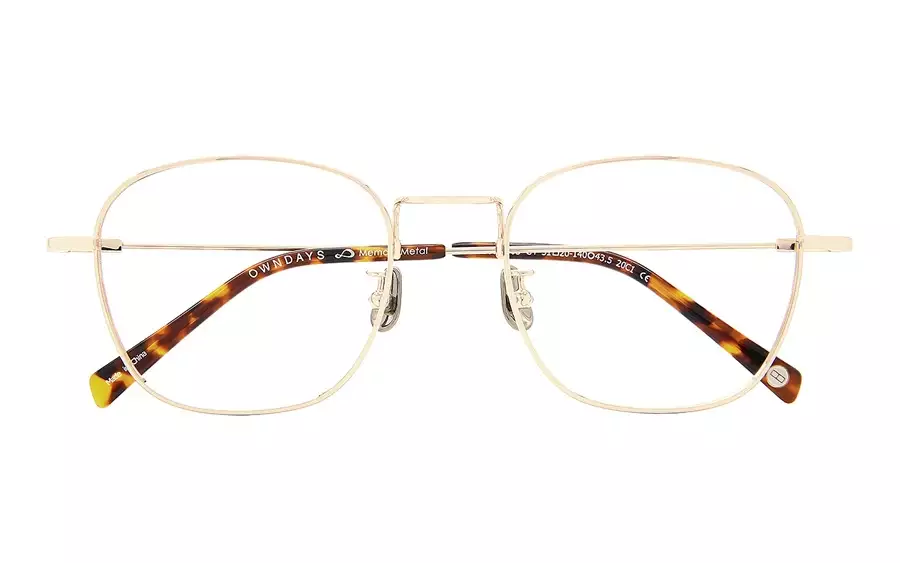 Eyeglasses Memory Metal MM1006B-0S  ゴールド