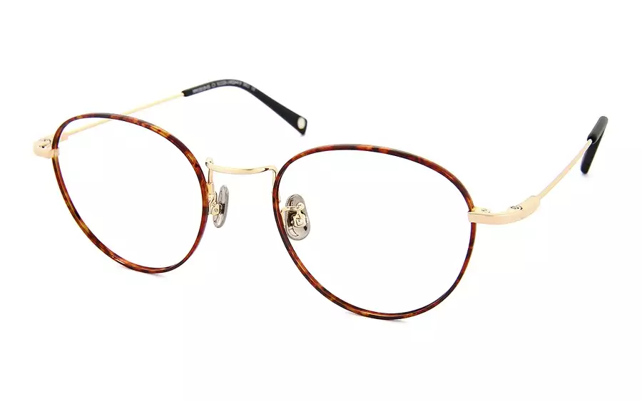 Eyeglasses Memory Metal MM1001B-0S  ブラウンデミ