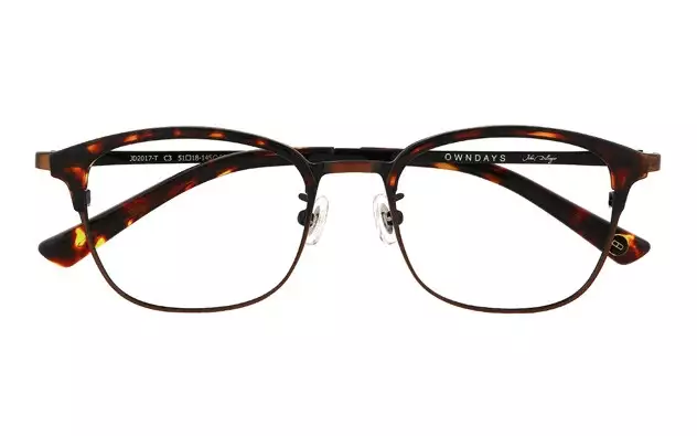 Eyeglasses John Dillinger JD2017-T  ブラウンデミ