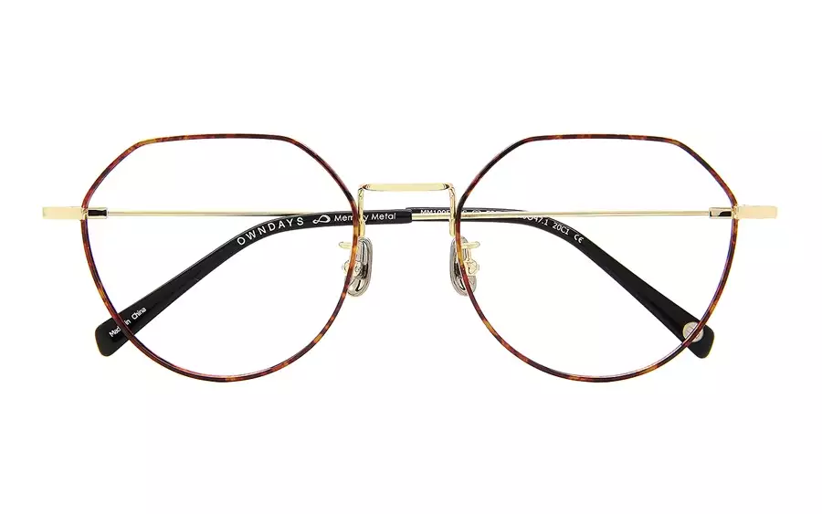 Eyeglasses Memory Metal MM1005B-0S  ブラウンデミ