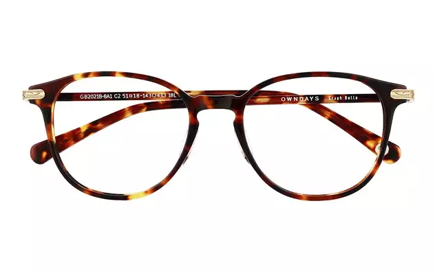 Eyeglasses Graph Belle GB2021B-8A  ブラウンデミ