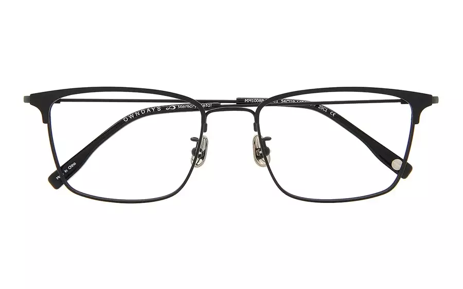 Eyeglasses Memory Metal MM1008B-0S  マットブラック