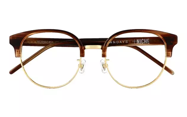Eyeglasses +NICHE NC3001J-8S  ブラウン